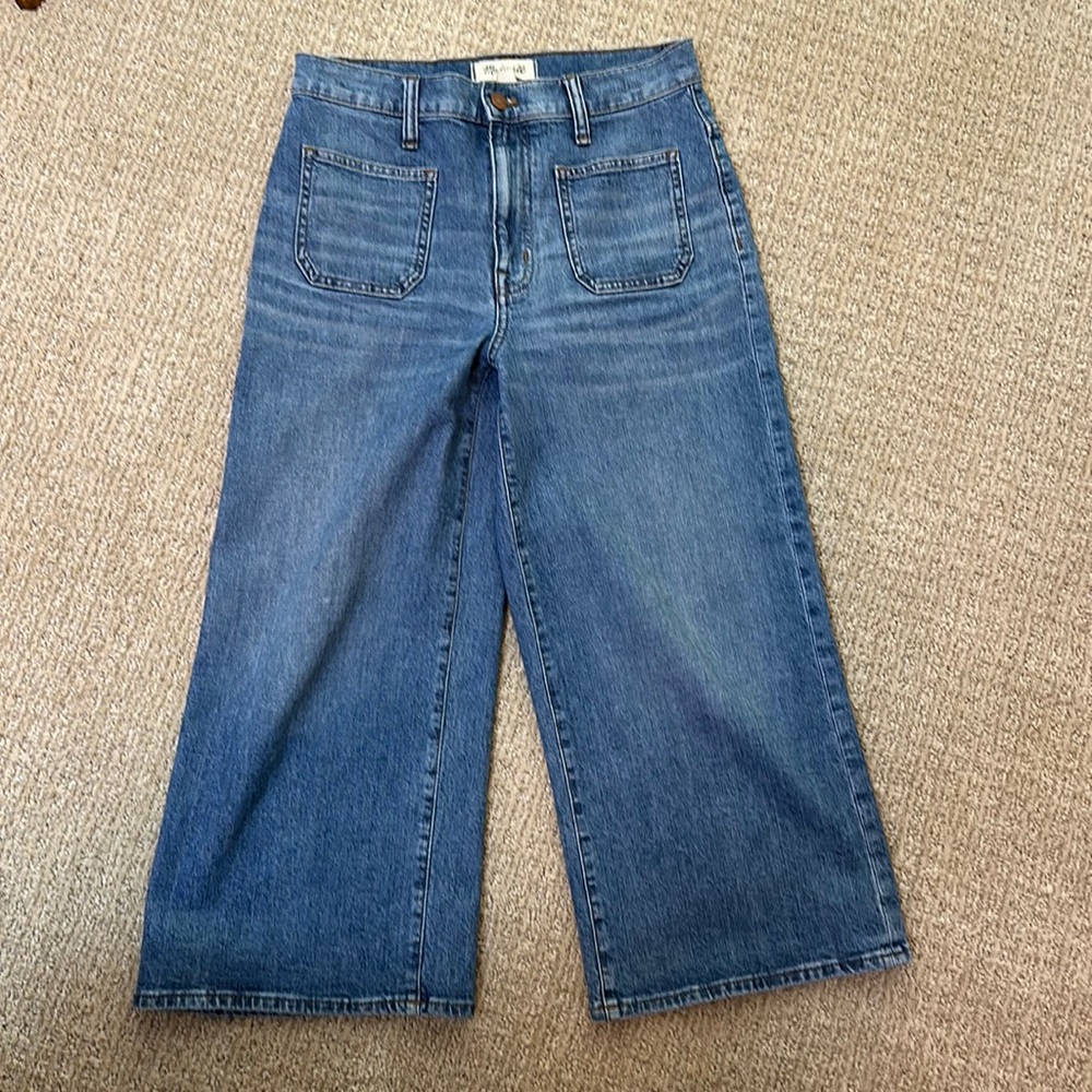 Women's Blue Wide-Leg Jeans